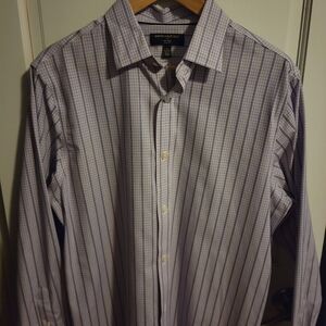 Banana Republic Men's Shirt with Purple Stripes